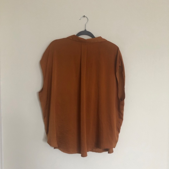 Ophelia Roe Rust Oversized Button Up - 3X - Picture 5 of 5